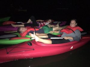 Visitors enjoy Florida Bioluminescent Kayaking Tour