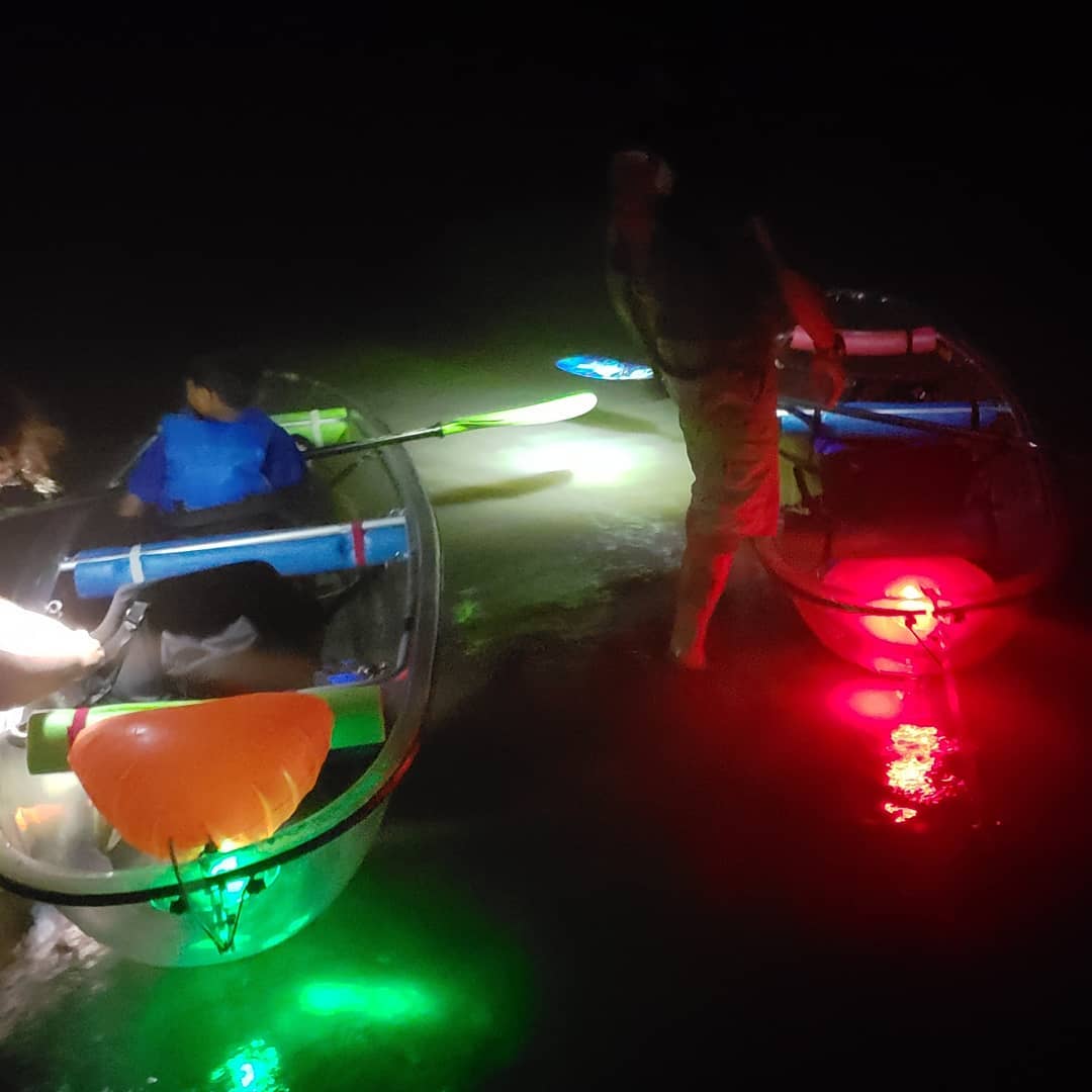 clear kayak bioluminescence tour cocoa beach