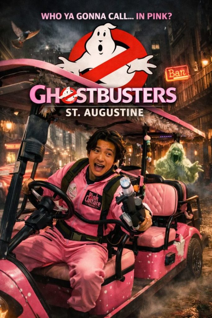 Ghost tour in St. Augustine Ghost Busters with Pink Culture