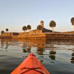 Kayaking in St. Augustine Castillo view