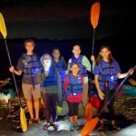 Family on bioluminescence tour in st. augustine